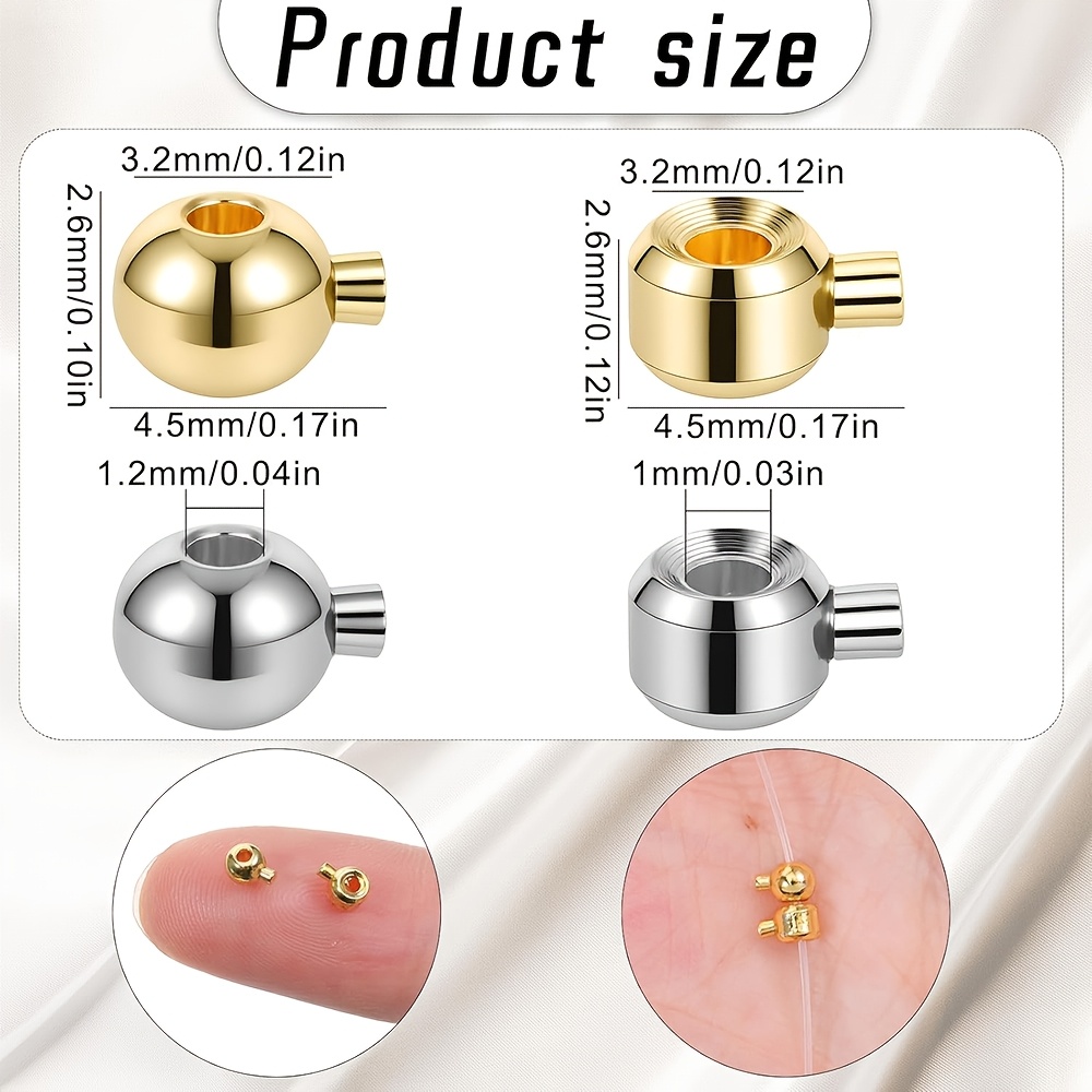 Premium Brass Crimp Beads and Stopper Beads, Jewelry Making